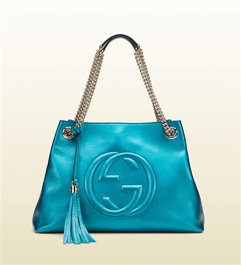 gucci shiny blue evening bag|authentic Gucci bags for sale.